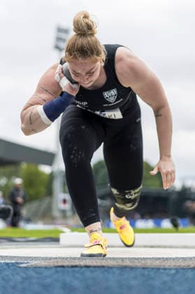 Deutsche Leichtathletik-Meisterschaften; Bochum-Wattenscheid, 26.07.2026 Alina Korecki (VfB Stuttgart 1893), Kugelstossen; Deutsche Leichtathletik-Meisterschaften am 26.07.2026 im Lorheide-Stadion, Bochum-Wattenscheid (Nordrhein-Westfalen). *** German Track and Field Championships, Bochum Wattenscheid, July 26, 2026; Alina Korecki, VfB Stuttgart 1893, shot put; German Track and Field Championships on July 26, 2026, at Lorheide Stadium, Bochum-Wattenscheid, North Rhine-Westphalia Copyright: xBEAUTIFULxSPORTS AxelxKohringx