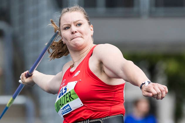 Deutsche Leichtathletik-Meisterschaften; Bochum-Wattenscheid, 26.07.2026 Kathrin Walter (TSV Bayer o4 Leverkusen), Speerwurf; Deutsche Leichtathletik-Meisterschaften am 26.07.2026 im Lorheide-Stadion, Bochum-Wattenscheid (Nordrhein-Westfalen). *** German Track and Field Championships, Bochum Wattenscheid, July 26, 2026; Kathrin Walter, TSV Bayer 04 Leverkusen, javelin throw; German Track and Field Championships on July 26, 2026, at Lorheide Stadium, Bochum-Wattenscheid, North Rhine-Westphalia Copyright: xBEAUTIFULxSPORTS AxelxKohringx