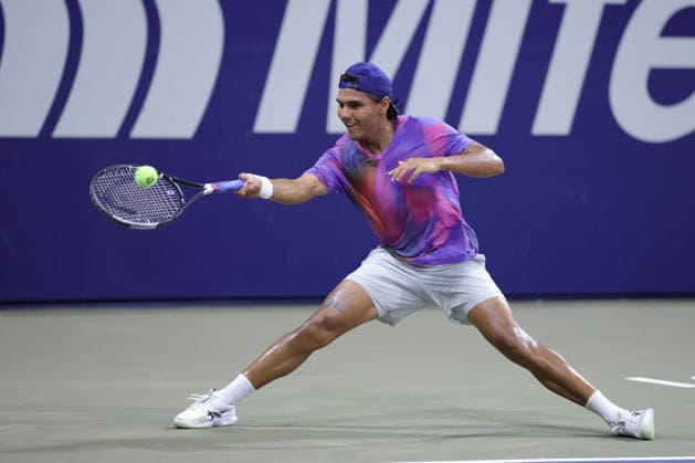 LOS CABOS TENNIS OPEN 2026 LOS CABOS TENNIS OPEN 2026 ALEJANDRO HERNANDEZ VS ALAN MAGADAN 26072026 LOS CABOS, BAJA CALIFORNIA, MEXICO. Action photo of Alejandro Hernandez of Mexico, during qualy game of the Los Cabos Tennis Open 2026 held at the Cabo Sports Complex in Baja California, Mexico. Foto de accion de Alejandro Hernandez de Mexico, durante juego clasificatorio del Los Cabos Tennis Open 2026 celebrado en el Cabo Sports Complex de Baja California, Mexico. PHOTO BY IMAGENSHOP AGENCIA FOTOGRAFICA LOS CABOS BAJA CALIFORNIA MEXICO *** LOS CABOS TENNIS OPEN 2026 LOS CABOS TENNIS OPEN 2026 ALEJANDRO HERNANDEZ VS ALAN MAGADAN 07 26 2026 LOS CABOS, BAJA CALIFORNIA, MEXICO Action photo of Alejandro Hernandez of Mexico during a qualifying match at the 2026 Los Cabos Tennis Open held at the Cabo Sports Complex in Baja California, Mexico Action photo of Alejandro Hernandez of Mexico, during a qualifying match at the 2026 Los Cabos Tennis Open held at the Cabo Sports Complex in Baja California, Mexico PHOTO BY IMAGENSHOP PHOTO AGENCY LOS CABOS BAJA CALIFORNIA MEXICO Copyright: xIMAGENSHOPxAGENCIAxFOTOGRAFICAx