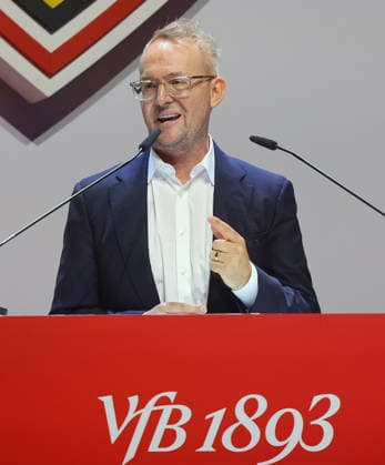 Stuttgart , VfB Stuttgart Mitgliederversammlung 2026 , Alexander Wehrle *** Stuttgart, VfB Stuttgart 2026 General Meeting, Alexander Wehrle