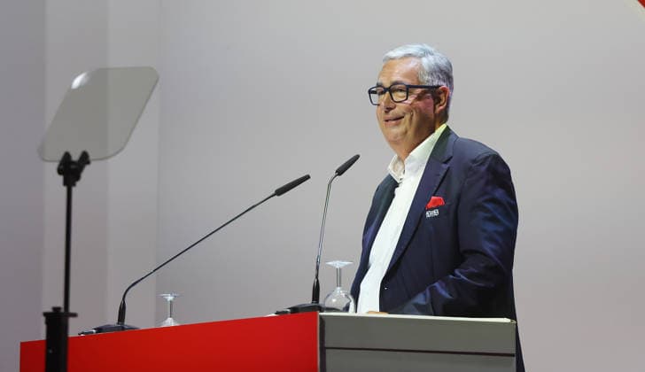 Stuttgart , VfB Stuttgart Mitgliederversammlung 2026 , Präsident Dietmar Allgaier *** Stuttgart, VfB Stuttgart 2026 General Meeting, President Dietmar Allgaier