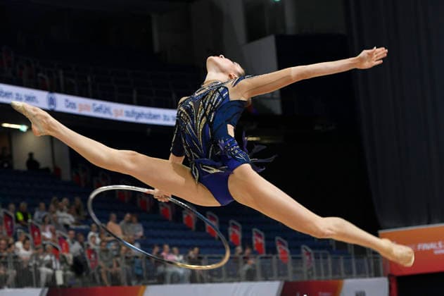 Darja Varfolomeev gewinnt die Goldmedaille im Finale der Deutschen Meisterschaft in Rhythmischer Sportgymnastik, Reifen bei den 6. Finals 2026 in der ZAG Arena. Hannover, 26.07.2026 *** Darja Varfolomeev wins the gold medal in the Rhythmic Gymnastics Hoop final at the 2026 German Championships, held as part of the 6 Finals 2026 at the ZAG Arena in Hanover on July 26, 2026 Foto:xC.xNiehausx xFuturexImagex finals_6787