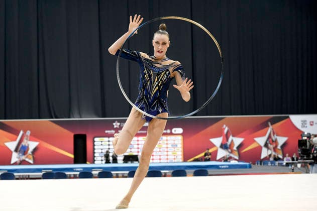 Darja Varfolomeev gewinnt die Goldmedaille im Finale der Deutschen Meisterschaft in Rhythmischer Sportgymnastik, Reifen bei den 6. Finals 2026 in der ZAG Arena. Hannover, 26.07.2026 *** Darja Varfolomeev wins the gold medal in the Rhythmic Gymnastics Hoop final at the 2026 German Championships, held as part of the 6 Finals 2026 at the ZAG Arena in Hanover on July 26, 2026 Foto:xC.xNiehausx xFuturexImagex finals_6801