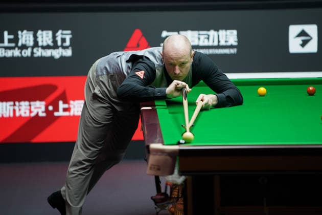 SHANGHAI, CHINA - JULY 27: Chris Wakelin of England plays a shot in the first round match against Tang Hewen of China on day 1 of the Shanghai Masters 2026 at Luwan Gymnasium on July 27, 2026 in Shanghai, China.  Copyright: xTaixChengzhex 111656638072
