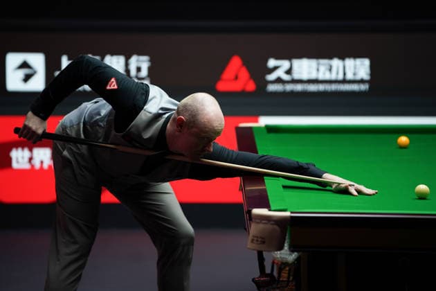 SHANGHAI, CHINA - JULY 27: Chris Wakelin of England plays a shot in the first round match against Tang Hewen of China on day 1 of the Shanghai Masters 2026 at Luwan Gymnasium on July 27, 2026 in Shanghai, China.  Copyright: xTaixChengzhex 111656638064