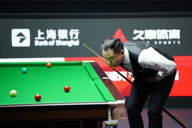 SHANGHAI, CHINA - JULY 27: Xiao Guodong of China reacts in the first round match against Xu Jiarui of China on day 1 of the Shanghai Masters 2026 at Luwan Gymnasium on July 27, 2026 in Shanghai, China.  Copyright: xTaixChengzhex 111656640121