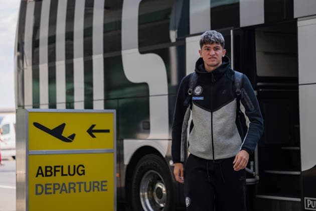 SOCCER - UEFA CL, Hearts vs Sturm GRAZ,AUSTRIA,27.JUL.26 - SOCCER - UEFA Champions League, qualification, Heart of Midlothian FC vs SK Sturm Graz, preview, departure Sturm. Image shows Arjan Malic (Sturm).  GEPAxpictures xMatthiasxTrinkl