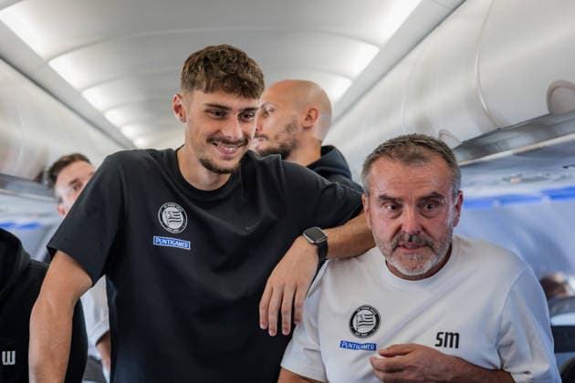 SOCCER - UEFA CL, Hearts vs Sturm GRAZ,AUSTRIA,27.JUL.26 - SOCCER - UEFA Champions League, qualification, Heart of Midlothian FC vs SK Sturm Graz, preview, departure Sturm. Image shows Szymon Wlodarczyk and Simo Maric (Sturm).  GEPAxpictures xMatthiasxTrinkl