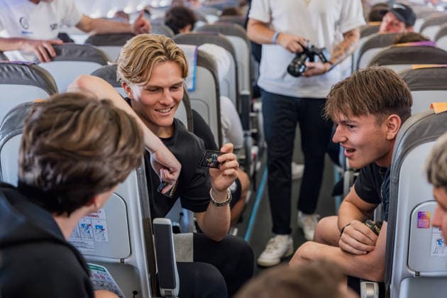 SOCCER - UEFA CL, Hearts vs Sturm GRAZ,AUSTRIA,27.JUL.26 - SOCCER - UEFA Champions League, qualification, Heart of Midlothian FC vs SK Sturm Graz, preview, flight. Image shows Paul Koller and Elias Lorenz (Sturm).  GEPAxpictures xMatthiasxTrinkl