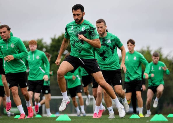 Shamrock Rovers press conference, PK, Pressekonferenz & Squad Training, Roadstone, Dublin 27 7 2026 Pico Lopes Pico Lopes 27 7 2026  Copyright: xx RB2_5282