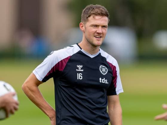 Blair Spittal of Heart of Midlothian during Hearts training ahead of the clash with Sturm Graz Heart of Midlothian Training, Football, Oriam, Edinburgh, Scotland, UK - 27 Jul 2026Edinburgh Oriam Scotland United Kingdom EDITORIAL USE ONLY No use with unauthorised audio, video, data, fixture lists, club league logos or live services. Online in-match use limited to 120 images, no video emulation. No use in betting, games or single club league player publications.  Copyright: xAlanxRennie Shutterstockx 17015659ag