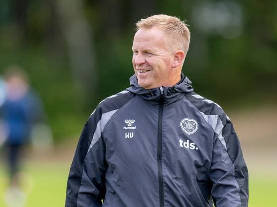 Heart of Midlothian manager Wouter Vrancken during Hearts training ahead of the clash with Sturm Graz Heart of Midlothian Training, Football, Oriam, Edinburgh, Scotland, UK - 27 Jul 2026Edinburgh Oriam Scotland United Kingdom EDITORIAL USE ONLY No use with unauthorised audio, video, data, fixture lists, club league logos or live services. Online in-match use limited to 120 images, no video emulation. No use in betting, games or single club league player publications.  Copyright: xAlanxRennie Shutterstockx 17015659dc