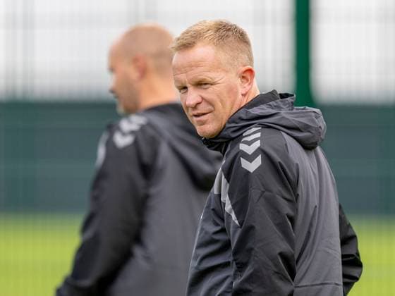 Heart of Midlothian manager Wouter Vrancken during Hearts training ahead of the clash with Sturm Graz Heart of Midlothian Training, Football, Oriam, Edinburgh, Scotland, UK - 27 Jul 2026Edinburgh Oriam Scotland United Kingdom EDITORIAL USE ONLY No use with unauthorised audio, video, data, fixture lists, club league logos or live services. Online in-match use limited to 120 images, no video emulation. No use in betting, games or single club league player publications.  Copyright: xAlanxRennie Shutterstockx 17015659cv