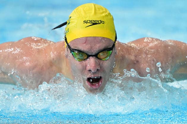 COM26 SWIMMING HEATS, Matthew Temple of Australia competes during the Men™s 200m Butterfly heats at the Glasgow 2026 Commonwealth Games at the Tollcross International Swimming Centre in Glasgow, Scotland, Monday, July 27, 2026. ( NO ARCHIVING, EDITORIAL USE ONLY Glasgow Scotland United Kingdom  Copyright: xDEANxLEWINSx 20260727152429104862