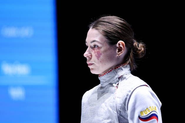 CHINA, HONG KONG - JULY 27, 2026: Russia s Marta Martyanova during the ladies individual foil event at the 2026 Kerry Fencing World Championships. Mikhail Sinitsyn TASS  95532334
