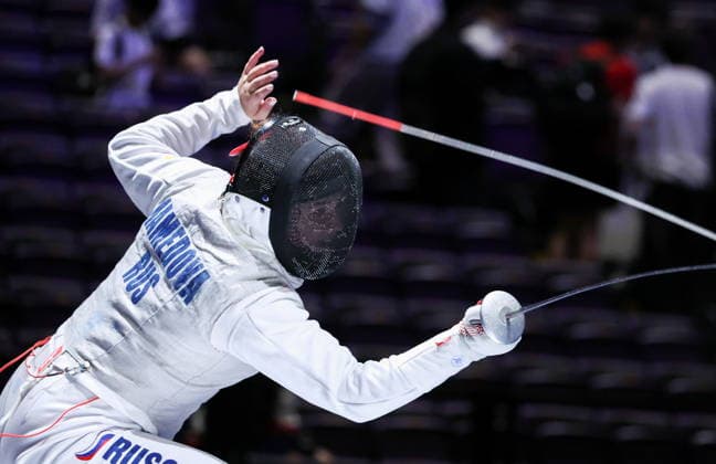 CHINA, HONG KONG - JULY 27, 2026: Russia s Aila Mamedova competes in the ladies individual foil event at the 2026 Kerry Fencing World Championships 2026 Fencing World Championships In Hong Kong  - ZUMAt113 20260727_zaa_t113_092 Copyright: xMikhailxSinitsynx