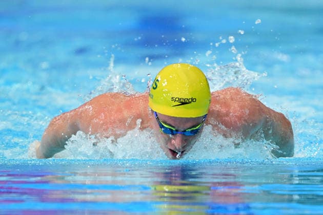 COM26 SWIMMING HEATS, Harrison Turner of Australia competes during the Men™s 200m Butterfly heats at the Glasgow 2026 Commonwealth Games at the Tollcross International Swimming Centre in Glasgow, Scotland, Monday, July 27, 2026. ( NO ARCHIVING, EDITORIAL USE ONLY Glasgow Scotland United Kingdom  Copyright: xDEANxLEWINSx 20260727144825276268