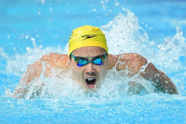 COM26 SWIMMING HEATS, Se-Bom Lee of Australia competes during the Men™s 200m Butterfly heats at the Glasgow 2026 Commonwealth Games at the Tollcross International Swimming Centre in Glasgow, Scotland, Monday, July 27, 2026. ( NO ARCHIVING, EDITORIAL USE ONLY Glasgow Scotland United Kingdom  Copyright: xDEANxLEWINSx 20260727117387362934
