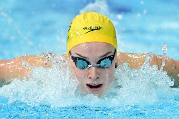 COM26 SWIMMING HEATS, Tara Kinder of Australiacompetes during the Women™s 400m Individual Medley heats at the Glasgow 2026 Commonwealth Games at the Tollcross International Swimming Centre in Glasgow, Scotland, Monday, July 27, 2026. ( NO ARCHIVING, EDITORIAL USE ONLY Glasgow Scotland United Kingdom  Copyright: xDEANxLEWINSx 20260727177255915707