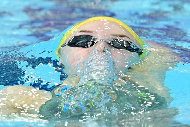 COM26 SWIMMING HEATS, Tara Kinder of Australiacompetes during the Women™s 400m Individual Medley heats at the Glasgow 2026 Commonwealth Games at the Tollcross International Swimming Centre in Glasgow, Scotland, Monday, July 27, 2026. ( NO ARCHIVING, EDITORIAL USE ONLY Glasgow Scotland United Kingdom  Copyright: xDEANxLEWINSx 20260727154717261157
