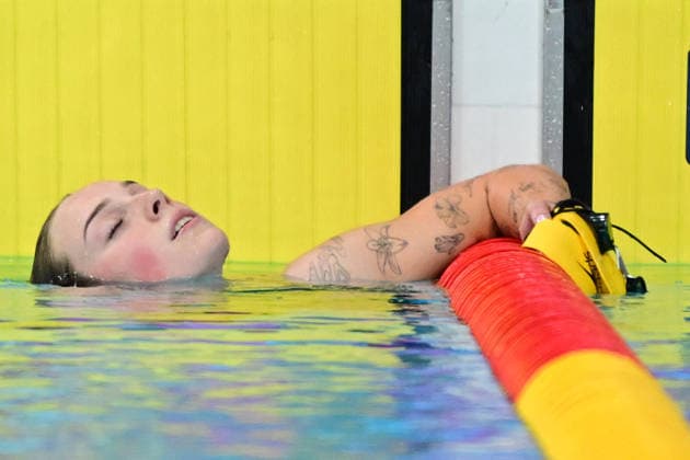 COM26 SWIMMING HEATS, Tara Kinder of Australiacompetes during the Women™s 400m Individual Medley heats at the Glasgow 2026 Commonwealth Games at the Tollcross International Swimming Centre in Glasgow, Scotland, Monday, July 27, 2026. ( NO ARCHIVING, EDITORIAL USE ONLY Glasgow Scotland United Kingdom  Copyright: xDEANxLEWINSx 20260727132672871846