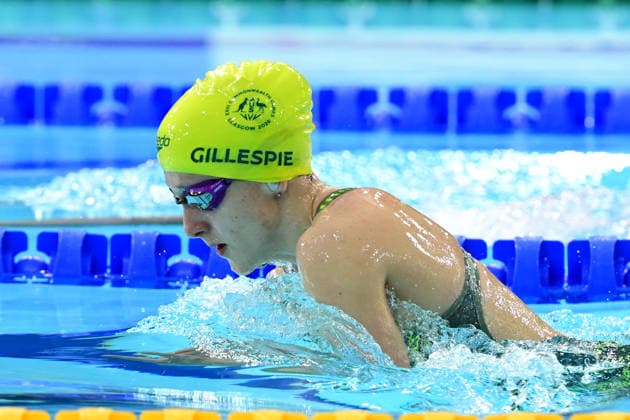 COM26 SWIMMING HEATS, Gemma Sellick of Australia during the Women™s 100m Breaststroke SB8 para heats at the Glasgow 2026 Commonwealth Games at the Tollcross International Swimming Centre in Glasgow, Scotland, Monday, July 27, 2026. ( NO ARCHIVING, EDITORIAL USE ONLY Glasgow Scotland United Kingdom  Copyright: xDEANxLEWINSx 20260727118686480749