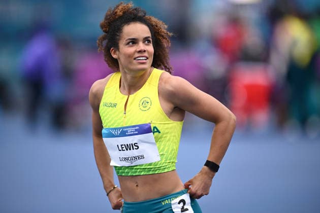 COM26 ATHLETICS, Torrie Lewis of Australia competes in the Women s 100m Heats during the the Glasgow 2026 Commonwealth Games at Scotstoun Stadium in Glasgow, Scotland, Monday, July 27, 2026. ( NO ARCHIVING, EDITORIAL USE ONLY Glasgow United Kingdom  Copyright: xJOELxCARRETTx 20260727113963931647