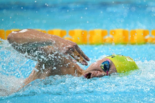 COM26 SWIMMING HEATS, Thomas Chen of Papua New Guinea during the Men™s 100m Freestyle heats at the Glasgow 2026 Commonwealth Games at the Tollcross International Swimming Centre in Glasgow, Scotland, Monday, July 27, 2026. ( NO ARCHIVING, EDITORIAL USE ONLY Glasgow Scotland United Kingdom  Copyright: xDEANxLEWINSx 20260727161811383687