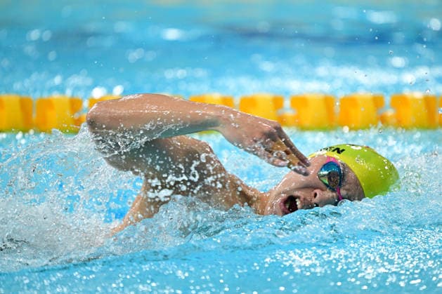COM26 SWIMMING HEATS, Thomas Chen of Papua New Guinea during the Men™s 100m Freestyle heats at the Glasgow 2026 Commonwealth Games at the Tollcross International Swimming Centre in Glasgow, Scotland, Monday, July 27, 2026. ( NO ARCHIVING, EDITORIAL USE ONLY Glasgow Scotland United Kingdom  Copyright: xDEANxLEWINSx 20260727191942402669