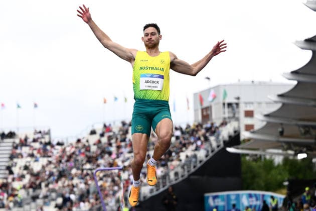 COM26 ATHLETICS, Liam Adcock of Australia competes in the Men s Long Jump Qualifying during the Glasgow 2026 Commonwealth Games at Scotstoun Stadium in Glasgow, Scotland, Monday, July 27, 2026. ( NO ARCHIVING, EDITORIAL USE ONLY Glasgow United Kingdom  Copyright: xJOELxCARRETTx 20260727165635783986