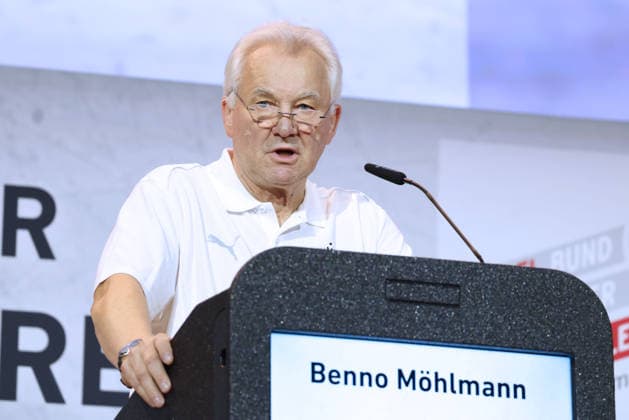 BENNO MOEHLMANN BDFL-PRAESIDENT INTERNATIONALER TRAINER KONGRESS DES BDFL MAINZ *** BENNO MOEHLMANN, BDFL PRESIDENT, INTERNATIONAL COACHES CONGRESS OF THE BDFL, MAINZ 