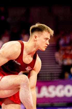 GLASGOW, SCOTLAND - JULY 27: Luke WHITEHOUSE of England competes and comes first in the Men’s Floor Exercise Final at The Arena, Glasgow on July 27, 2026 in Glasgow, Scotland. (Photo by Claire Jeffrey Sports Press Photo)  Copyright: xClairexJeffreyx xSPPx Sportspressphoto_SPR197836