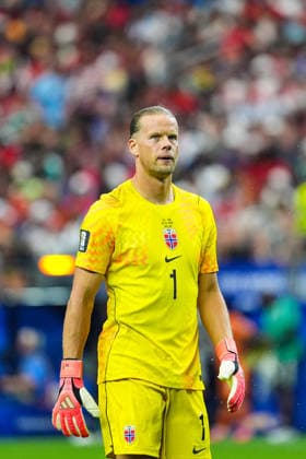 FIFA World Cup, WM, Weltmeisterschaft, Fussball 2026, Cote D Ivoire vs Norway Norway™s 1 goalkeeper Orjan Nyland, during FIFA World Cup 2026, Cote D Ivoire vs Norway at the Dallas Stadium on June 30, 2026. Arlington United States