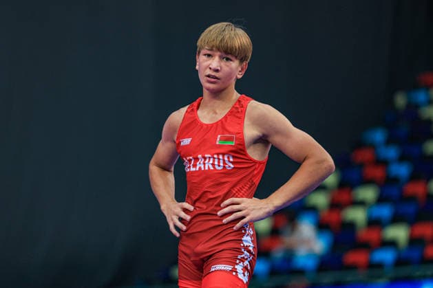 U17, U 17 Wrestling World Championships 55kg GR - Tsimafei Semianenka (BLR) *** U17 Wrestling World Championships, 55 kg Greco-Roman, Tsimafei Semianenka (BLR) Copyright: xUnitedxWorldxWrestlingx xAmirrezx UWW-U17-WC-BAKU-2026
