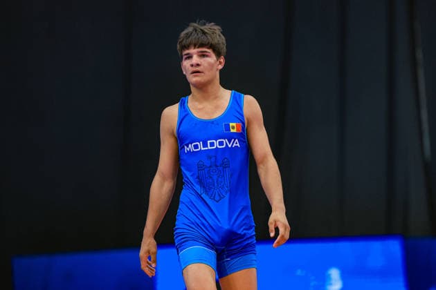 U17, U 17 Wrestling World Championships 65kg GR - Nicolae Cernous (MDA) *** U17 Wrestling World Championships, 65 kg Greco-Roman: Nicolae Cernous (MDA) Copyright: xUnitedxWorldxWrestlingx xAmirrezx UWW-U17-WC-BAKU-2026