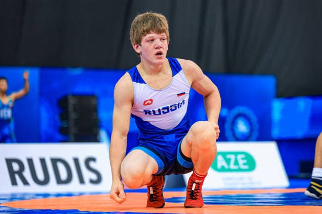 U17, U 17 Wrestling World Championships 65kg GR - Shamil Labazanov (RUS) *** U17 Wrestling World Championships, 65 kg Greco-Roman: Shamil Labazanov (RUS) Copyright: xUnitedxWorldxWrestlingx xAmirrezx UWW-U17-WC-BAKU-2026