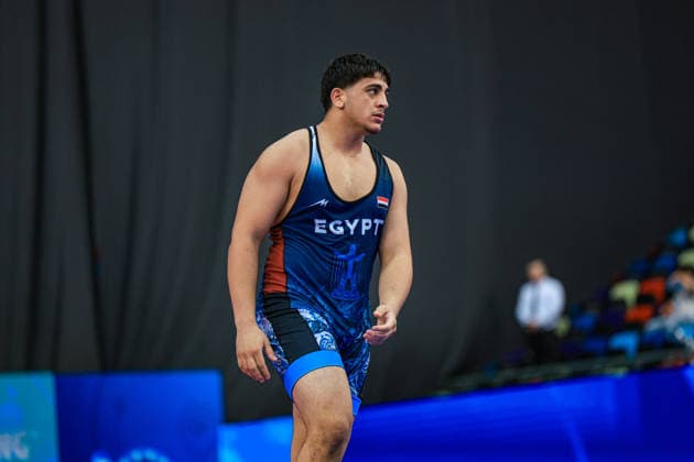 U17, U 17 Wrestling World Championships 110kg GR - Mohamed Amr Mohamed Abdelfattah Elsafy (EGY) *** U17 Wrestling World Championships, 110 kg, Greco-Roman: Mohamed Amr Mohamed Abdelfattah Elsafy (EGY) Copyright: xUnitedxWorldxWrestlingx xAmirrezx UWW-U17-WC-BAKU-2026