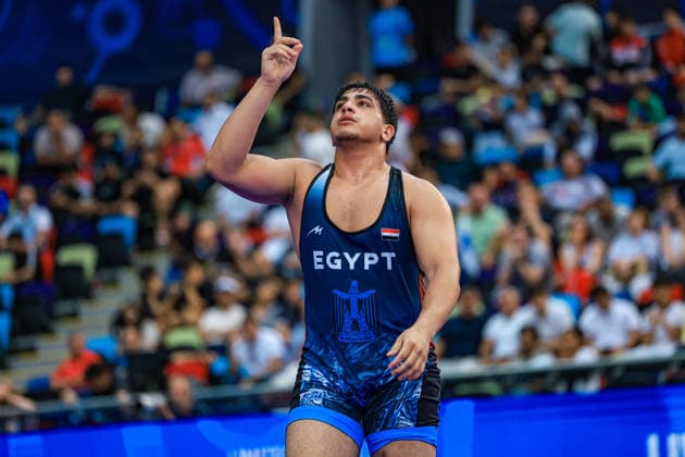 U17, U 17 Wrestling World Championships 110kg GR - Mohamed Amr Mohamed Abdelfattah Elsafy (EGY) *** U17 Wrestling World Championships, 110 kg, Greco-Roman: Mohamed Amr Mohamed Abdelfattah Elsafy (EGY) Copyright: xUnitedxWorldxWrestlingx xAmirrezx UWW-U17-WC-BAKU-2026