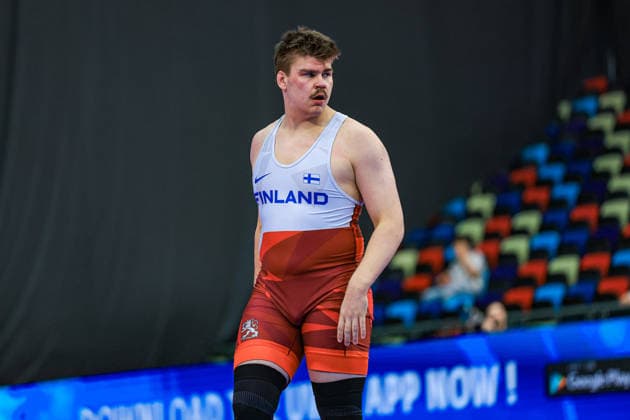 U17, U 17 Wrestling World Championships 110kg GR - Osma Lauri Turunen (FIN) *** U17 Wrestling World Championships, 110 kg Greco-Roman: Osma Lauri Turunen (FIN) Copyright: xUnitedxWorldxWrestlingx xAmirrezx UWW-U17-WC-BAKU-2026