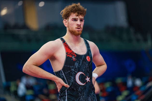U17, U 17 Wrestling World Championships 80kg GR - Abdulhalik Bal (TUR) *** U17 Wrestling World Championships, 80 kg Greco-Roman: Abdulhalik Bal (TUR) Copyright: xUnitedxWorldxWrestlingx xAmirrezx UWW-U17-WC-BAKU-2026