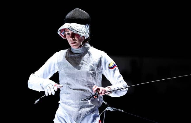 CHINA, HONG KONG - JULY 27, 2026: Russia s Marta Martyanova competes in the ladies individual foil event at the 2026 Kerry Fencing World Championships. Mikhail Sinitsyn TASS  95535143