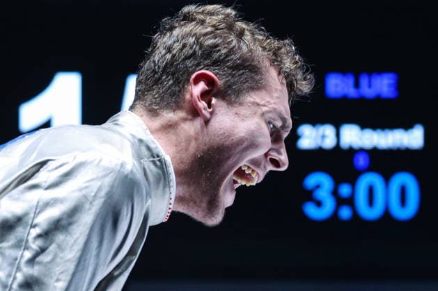 CHINA, HONG KONG - JULY 27, 2026: Russia s Pavel Graudyn competes in the men s individual sabre event at the 2026 Kerry Fencing World Championships 2026 Fencing World Championships In Hong Kong  - ZUMAt113 20260727_zaa_t113_246 Copyright: xMikhailxSinitsynx