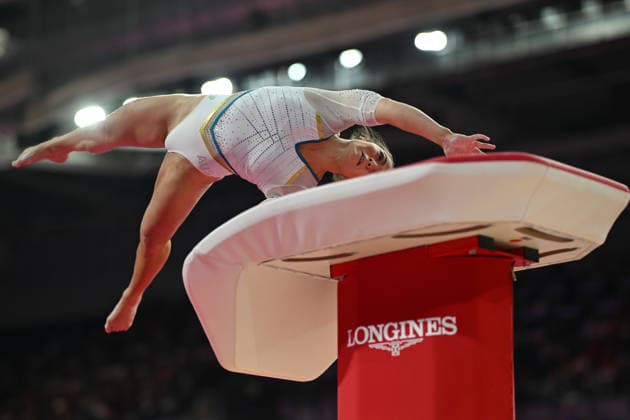 COM26 ARTISTIC GYMNASTICS, Georgia Godwin of Australia competes in the Artistic Gymnastics Women™s Vault Final during the Glasgow 2026 Commonwealth Games at the Glasgow International Arena in Glasgow, Scotland, Monday, July 27, 2026. ( NO ARCHIVING, EDITORIAL USE ONLY Glasgow Scotland United Kingdom  Copyright: xLUKASxCOCHx 20260727126062564872