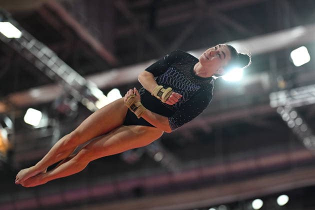 COM26 ARTISTIC GYMNASTICS, Courtney McGregor of New Zealand competes in the Artistic Gymnastics Women™s Vault Final during the Glasgow 2026 Commonwealth Games at the Glasgow International Arena in Glasgow, Scotland, Monday, July 27, 2026. ( NO ARCHIVING, EDITORIAL USE ONLY Glasgow Scotland United Kingdom  Copyright: xLUKASxCOCHx 20260727121665353941