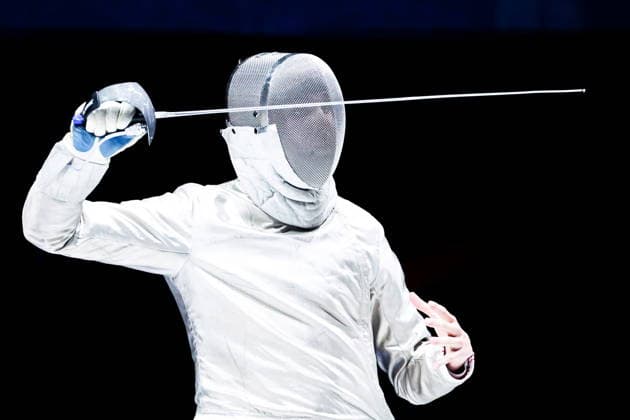 CHINA, HONG KONG - JULY 27, 2026: Russia s Pavel Graudyn during the men s individual sabre event at the 2026 Kerry Fencing World Championships. Mikhail Sinitsyn TASS  95535688