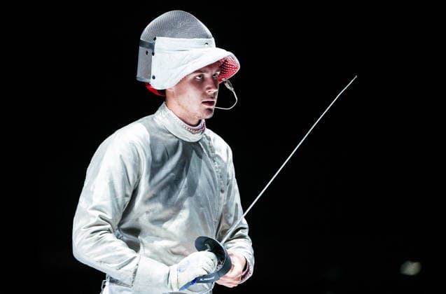 CHINA, HONG KONG - JULY 27, 2026: Russia s Pavel Graudyn during the men s individual sabre event at the 2026 Kerry Fencing World Championships. Mikhail Sinitsyn TASS  95535718