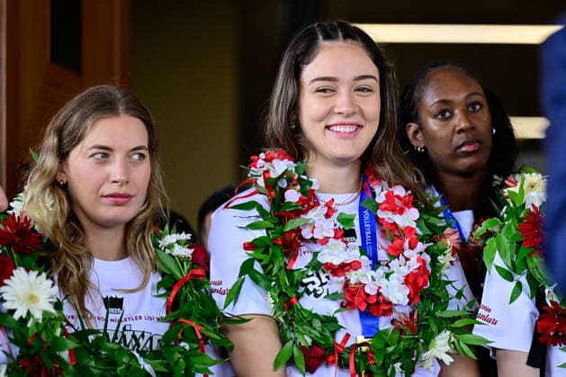 Turkiye’s women’s volleyball team receives a welcoming ceremony in Istanbul after VNL Championship ISTANBUL, TURKIYE - JULY 27: Turkiye’s national women’s volleyball team is welcomed at Istanbul Airport after winning the 2026 FIVB Volleyball Women s Nations League title, in Istanbul, Turkiye on July 27, 2026. Cem Tekkesinoglu Anadolu Istanbul Turkey. Editorial use only. Please get in touch for any other usage.  Copyright: x2026xAnadoluxCemxTekkesinoglux