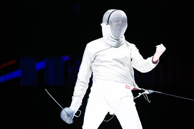 CHINA, HONG KONG - JULY 27, 2026: Russia s Pavel Graudyn during the men s individual sabre event at the 2026 Kerry Fencing World Championships 2026 Fencing World Championships In Hong Kong  - ZUMAt113 20260727_zaa_t113_293 Copyright: xMikhailxSinitsynx