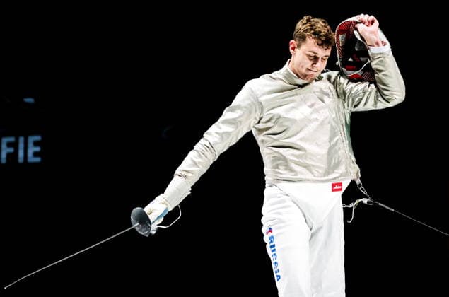 CHINA, HONG KONG - JULY 27, 2026: Russia s Pavel Graudyn during the men s individual sabre event at the 2026 Kerry Fencing World Championships 2026 Fencing World Championships In Hong Kong  - ZUMAt113 20260727_zaa_t113_314 Copyright: xMikhailxSinitsynx