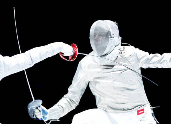 CHINA, HONG KONG - JULY 27, 2026: Russia s Pavel Graudyn competes in the men s individual sabre event at the 2026 Kerry Fencing World Championships 2026 Fencing World Championships In Hong Kong  - ZUMAt113 20260727_zaa_t113_318 Copyright: xMikhailxSinitsynx